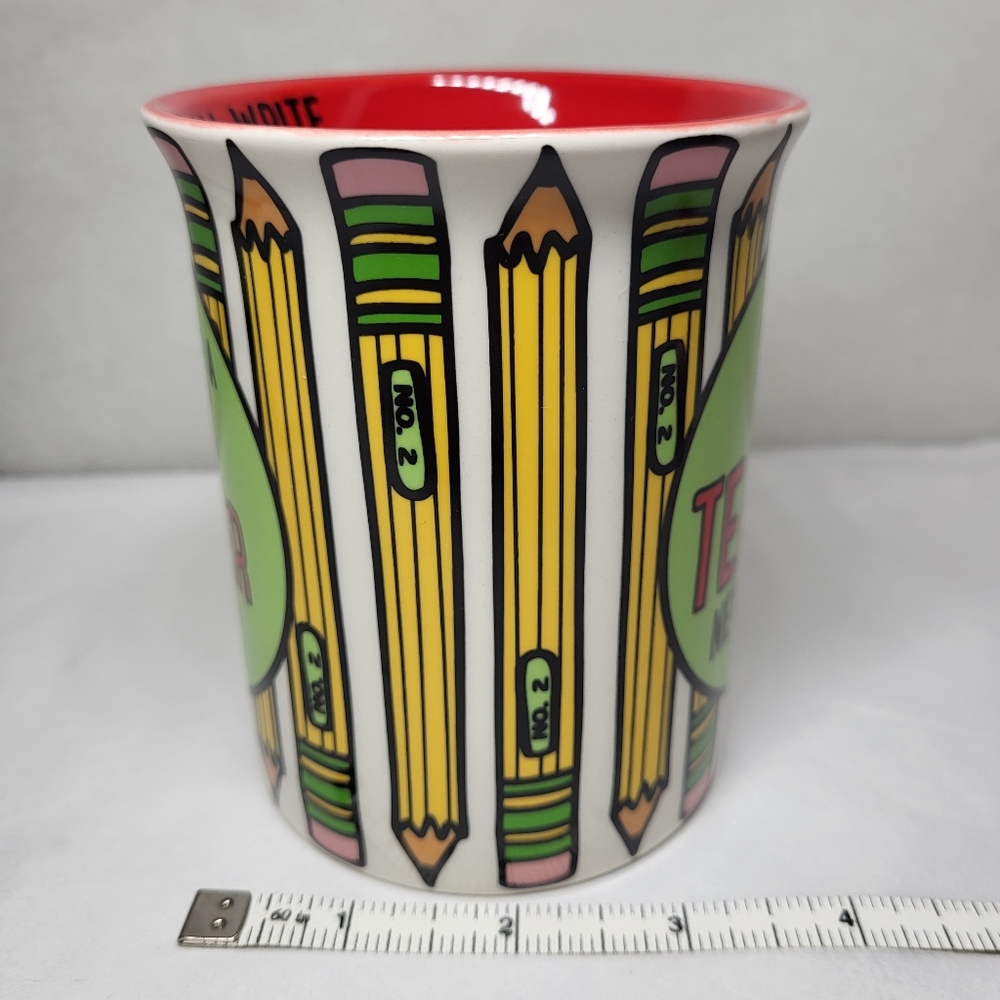 Our Name Is Mud #1 TEACHER Never No. 2 MUG 14 oz Lorrie Veasey All Write Pencils - Picture 5 of 11